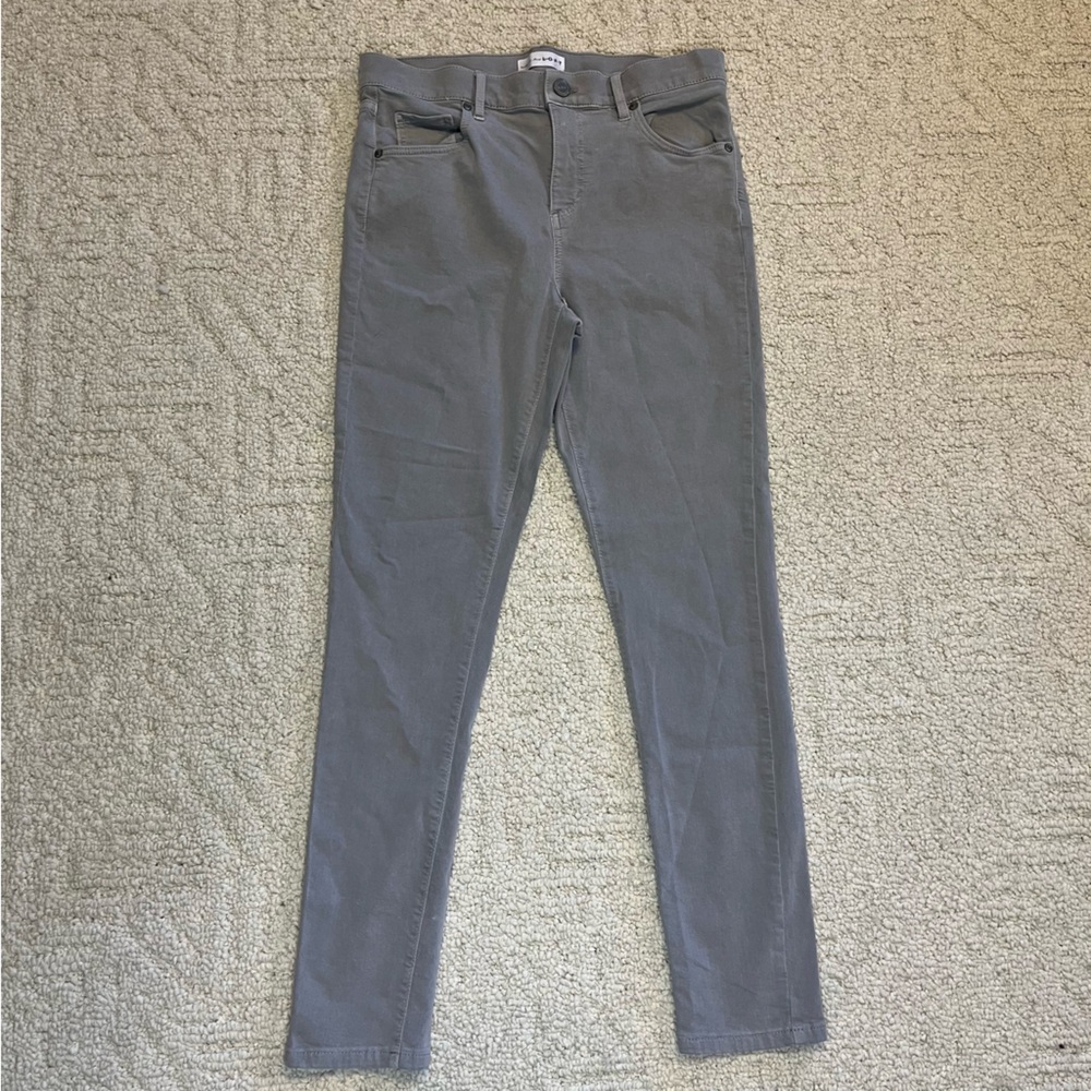 Loft gray size 10 modern skinny crop jeggings casual bikercore grunge classic